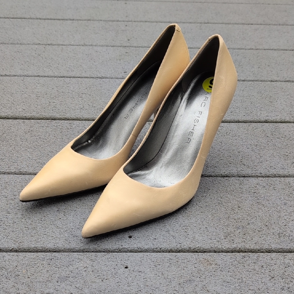 Marc Fisher Light Yellow Pumps | Marc Fisher Pointed Toe Heels